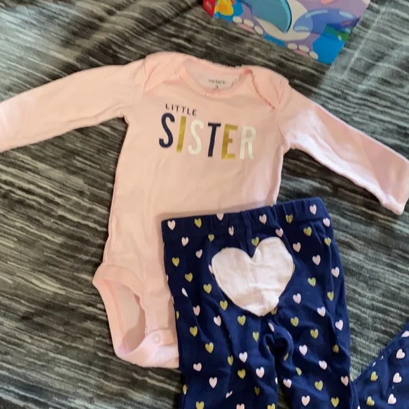 Carter’s little sister matching twin sets - Picture 2 of 6